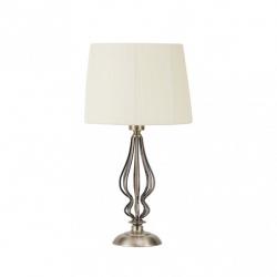Sobremesa Cebrano 1xe27 Cuero C/pant Beis 30x30x55 Cm