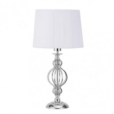 Sobremesa Nazareno 1xe27 Cromo C/pant Blanca 30x30x56 Cm
