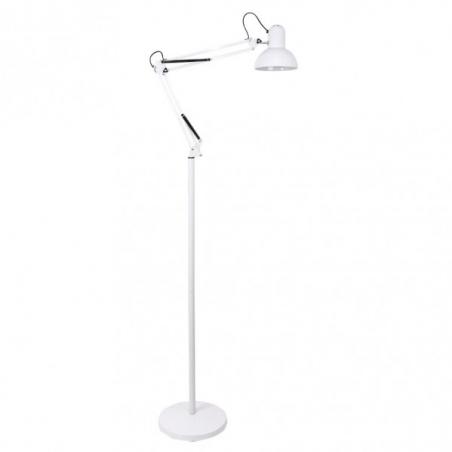 Flexo De Pie Articulable Rutilo 1xe27 Blanco 180x28x28 Cm