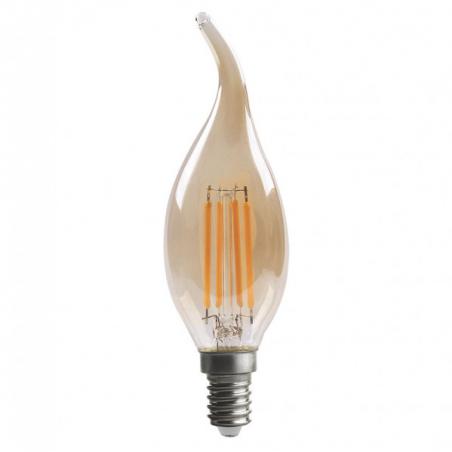 Bombilla Filamento Bohemia 11,5x3,5d 4w E14 Ambar  380lm 2700k