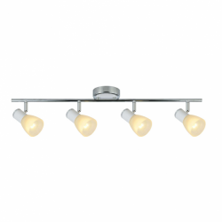 Regleta Cholo 4xe14 Blanco/cromo  16x69,5x10 Cm