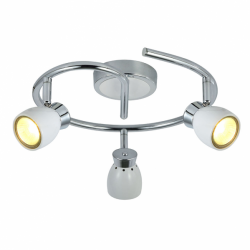 Plafon Chacho 3xgu10 Blanco 14x30x30 Cm