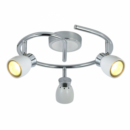 Plafon Chacho 3xgu10 Blanco 14x30x30 Cm