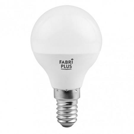 Bombilla Esferica 5w 6000k Fabriplus E14 450lm  7,5x4,2x4,2 Cm