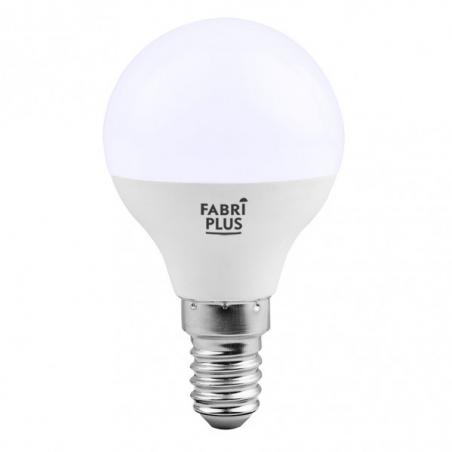 Bombilla Esferica 7w 6000k Fabriplus E14 630lm  8,2x4,2x4,2 Cm