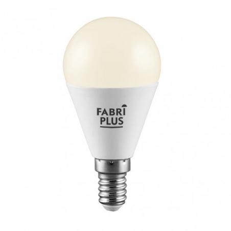 Bombilla Esferica 9w 4000k Fabriplus E14 810lm  8,8x4,5x4,5 Cm