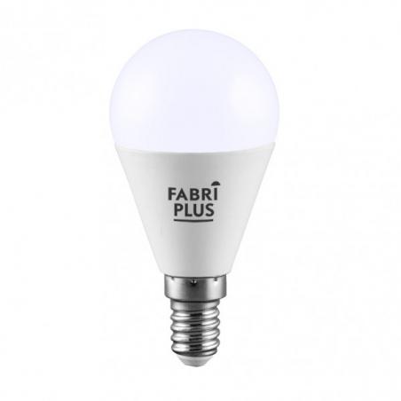 Bombilla Esferica 9w 6000k Fabriplus E14 810lm  8,8x4,5x4,5 Cm