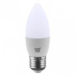 Bombilla Vela 7w 6000k Fabriplus E27 630lm  10,6x3,7x3,7 Cm