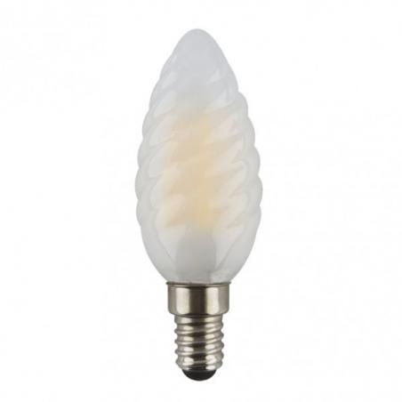 Bombilla Vela Rizada 4w 3000k Fabriplus E14 360lm  9,7x3,4x3,4 Cm