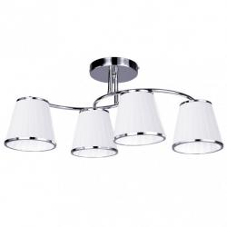 Lampara Lantanas 4xe27 Cromo Pant.blanca  24x64x31,5 Cm