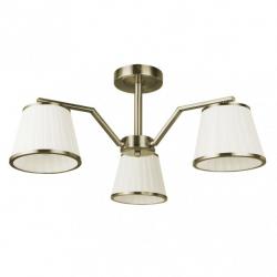 Lampara Trebol 3xe14 Cuero Pant.beis 24x56x56 Cm