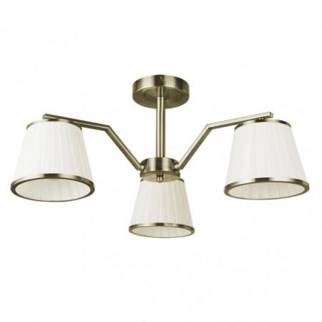 Lampara Trebol 3xe14 Cuero Pant.beis 24x56x56 Cm