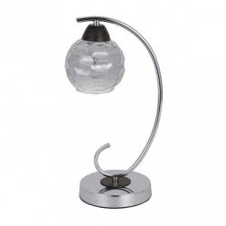 Sobremesa Etna 1xe14 Cromo/wengue 35x14x19 Cm
