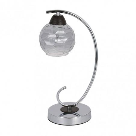 Sobremesa Etna 1xe14 Cromo/wengue 35x14x19 Cm