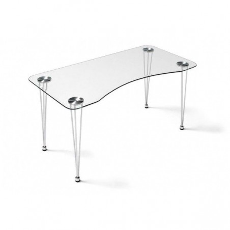 Escritorio Aris Cristal Templado 120x75