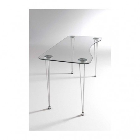 Escritorio Aris Cristal Templado 120x75