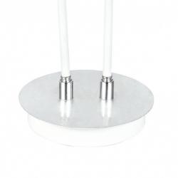 Pie Salon Ciudad Del Cabo 2l 12w 4000k Blanc/plata150x30x25 Cm 1080 Lm Dirigible Y Orientable