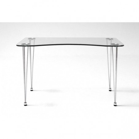 Escritorio Aris Cristal Templado 120x75