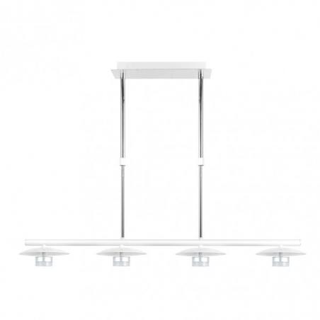 Lampara Ciudad Del Cabo 4l 24w 4000k  Blanco/plata Regx85x15 Cm 1920 Lm