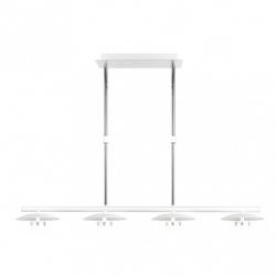 Lampara Ciudad Del Cabo 4l 24w 4000k  Blanco/plata Regx85x15 Cm 1920 Lm