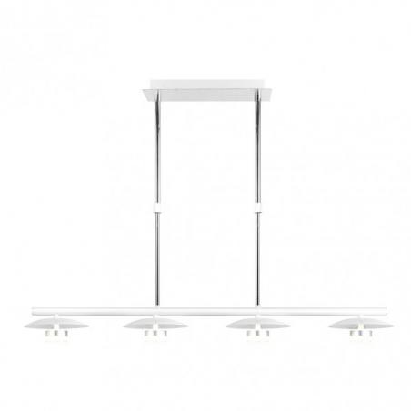 Lampara Ciudad Del Cabo 4l 24w 4000k  Blanco/plata Regx85x15 Cm 1920 Lm