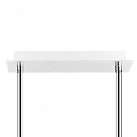 Lampara Ciudad Del Cabo 4l 24w 4000k  Blanco/plata Regx85x15 Cm 1920 Lm