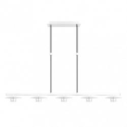 Lampara Ciudad Del Cabo 5l 30w 4000k  Blanco/plata Regx104x15 Cm 2400 Lm