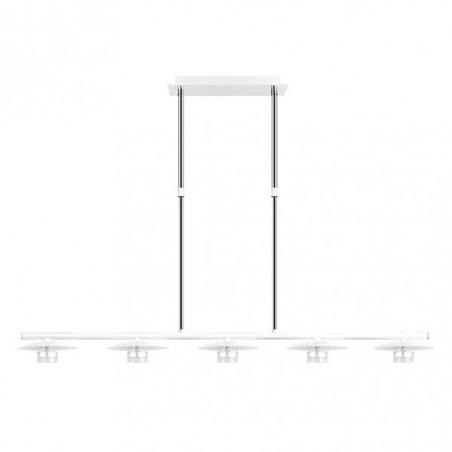 Lampara Ciudad Del Cabo 5l 30w 4000k  Blanco/plata Regx104x15 Cm 2400 Lm