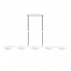 Lampara Ciudad Del Cabo 5l 30w 4000k  Blanco/plata Regx104x15 Cm 2400 Lm