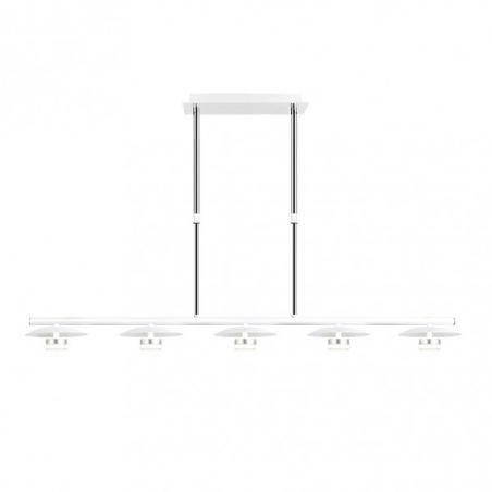 Lampara Ciudad Del Cabo 5l 30w 4000k  Blanco/plata Regx104x15 Cm 2400 Lm