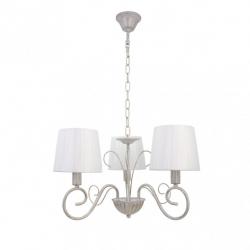 Lampara Amsterdam 3xe14 Blanco/oro Regx40x40 Cm