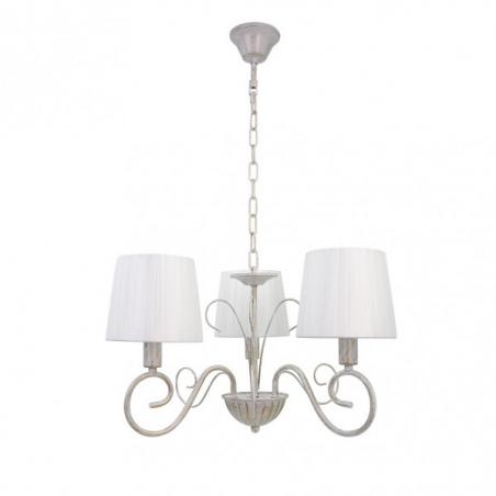 Lampara Amsterdam 3xe14 Blanco/oro Regx40x40 Cm