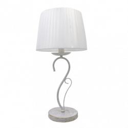 Sobremesa Amsterdam 1xe14 Blanco/oro 50x25x25 Cm
