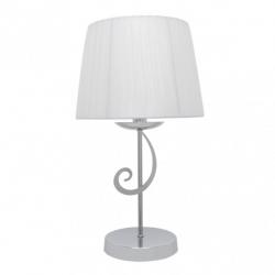 Sobremesa Luxor 1xe14 Cromo Pant. Blanca 45x25x25 Cm
