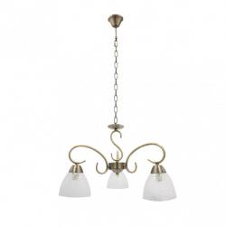 Lampara Jaipur 3xe14 Cuero Regx46x46 Cm
