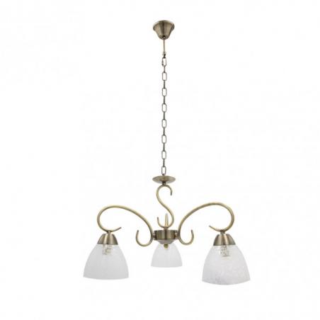 Lampara Jaipur 3xe14 Cuero Regx46x46 Cm