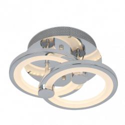 Plafon Sydney 32w 3000-4000-6500k Cromo 14x30x20 Cm 4160 Lm Regulable,memoria Y C.remoto
