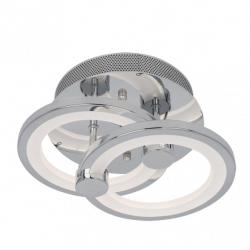 Plafon Sydney 32w 3000-4000-6500k Cromo 14x30x20 Cm 4160 Lm Regulable,memoria Y C.remoto