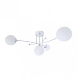 Lampara La Habana 4xg9 Blanco/cromo 25x59x59 Cm