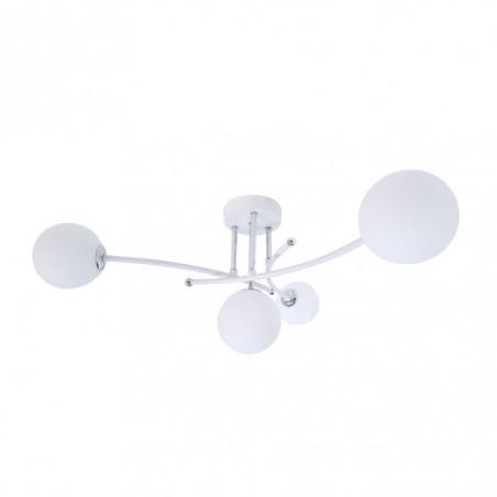 Lampara La Habana 4xg9 Blanco/cromo 25x59x59 Cm