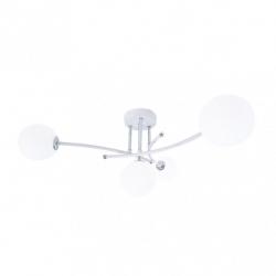 Lampara La Habana 4xg9 Blanco/cromo 25x59x59 Cm