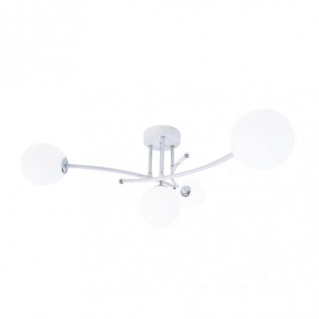Lampara La Habana 4xg9 Blanco/cromo 25x59x59 Cm