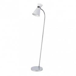 Pie Salon Petra 1xe27 Blanco/cromo 139x39x25 Cm Orientable