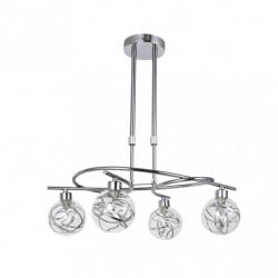 Lampara Varanasi 4xg9 Cromo Regx50x32 Cm