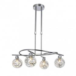Lampara Varanasi 4xg9 Cromo Regx50x32 Cm