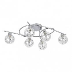 Plafon Varanasi 6xg9 Cromo 21x65x30 Cm