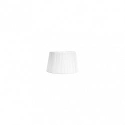 Pantalla Laura E27 Blanca 15dx12dx13h Conica Abierta