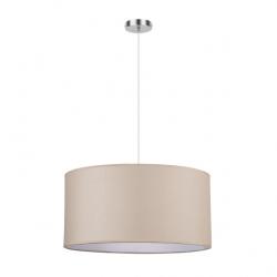 Colgante Chanza 3xe27 Cromo/beis Regx50x50 Cm