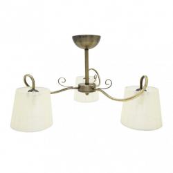 Lampara Cuzco 3xe14 Cuero 37x60x60 Cm