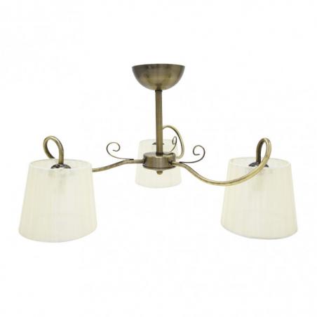 Lampara Cuzco 3xe14 Cuero 37x60x60 Cm